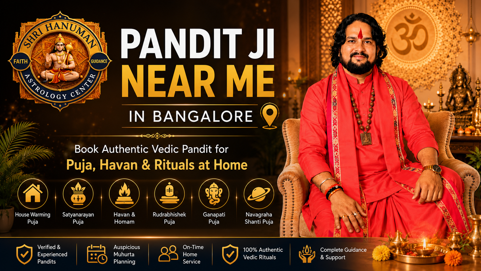 Pandit Ji Near Me in Bangalore: Find and Book a Priest